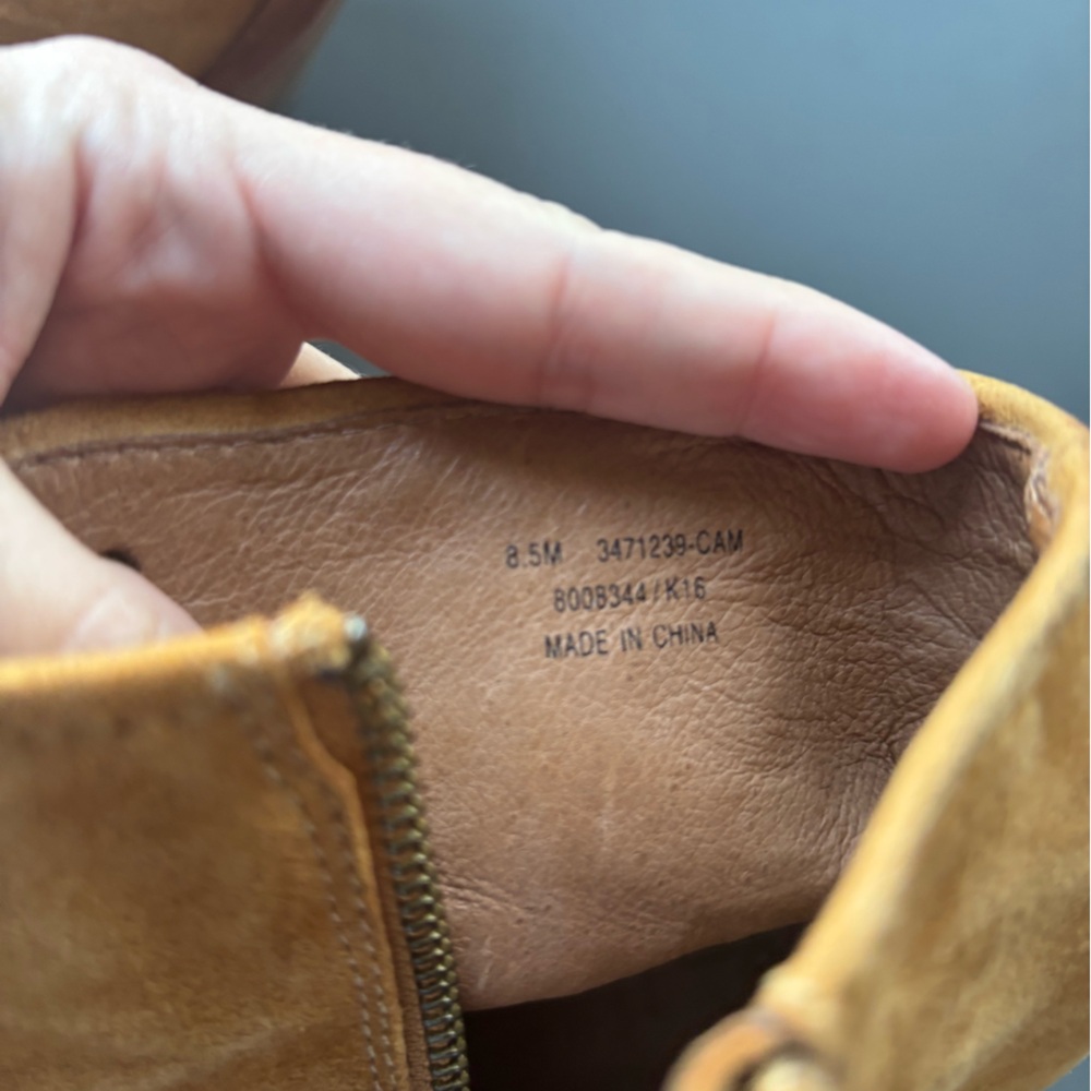 FRYE Suede Lace Up Heels- 8.5 - Picture 7 of 10